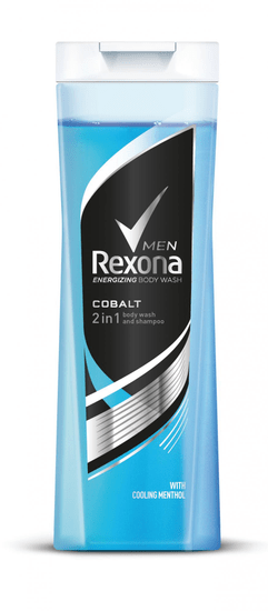 Rexona gel za tuširanje i šampon Cobalt, 400 ml