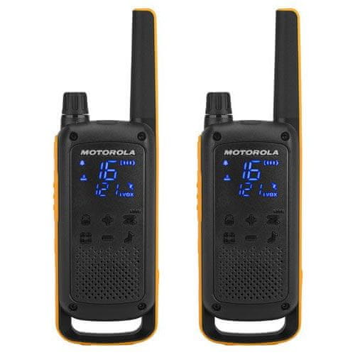 Motorola radijska postaja Walkie Talkie Talkabout T82 Extreme, žuto-crna