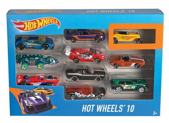 Hot Wheels trkaći automobili, 10 komada