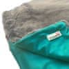 Doodlebone luksuzna meka deka za psa Blue-Green, plavo-zelena