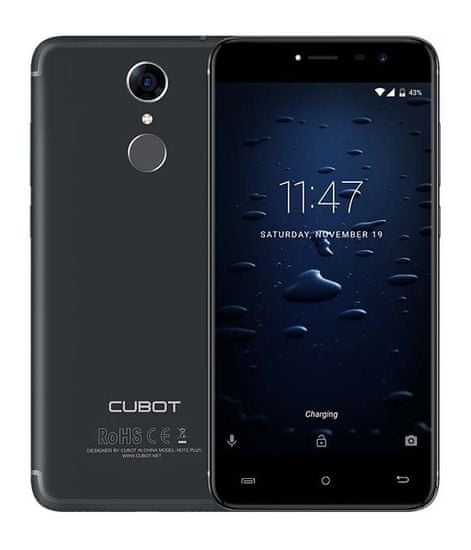 Cubot mobilni telefon Note Plus, LTE, Dual SIM, crni