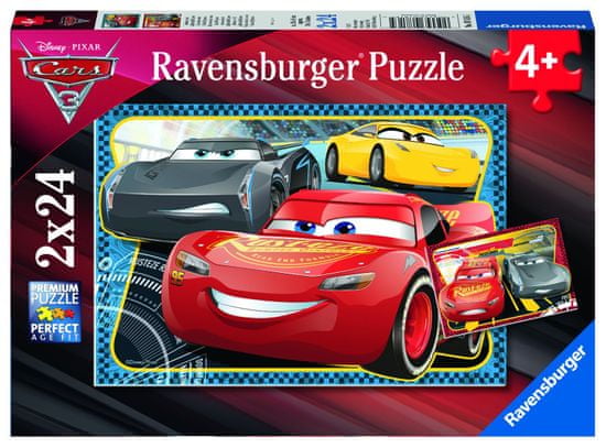 Ravensburger slagalica Disney Cars: Avantura sa Strijelom McQueen, 2 x 24 komada