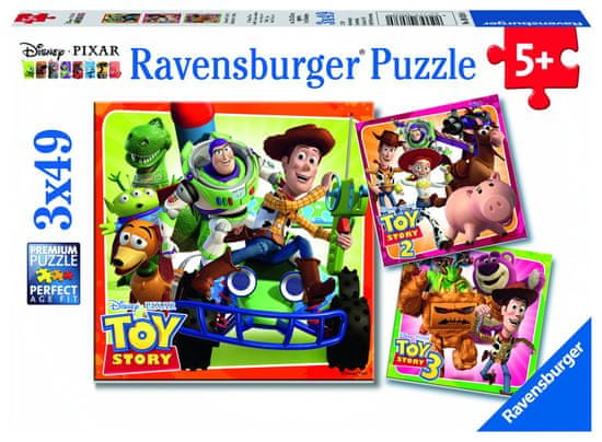 Ravensburger slagalica Disney Toy Story, 3 x 49 komada