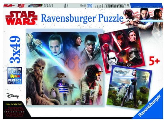 Ravensburger puzzle Disney Star Wars Epizoda VIII, 3 x 49, dijelovi