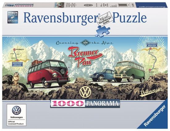 Ravensburger slagalica Alpsko putovanje s VW, 1000 komada