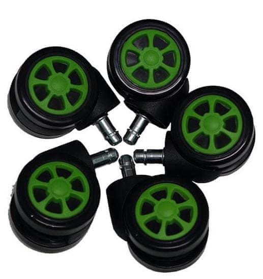 UVI univerzalni gumeni kotači spirala, zeleni