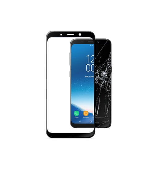 CellularLine zaštitno staklo Capsule za Samsung Galaxy A8 (2018), crno