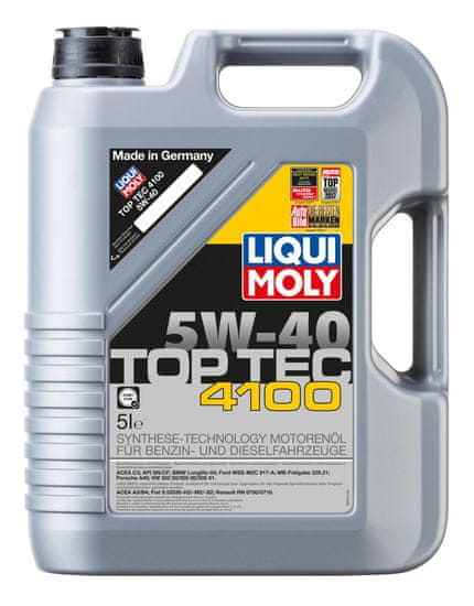 Liqui Moly motorno ulje LM TOP TEC 4100 5W40, 5L