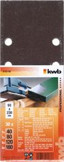 KWB brusni papir za drvo i metal, 30 komada različite granulacije (818288)