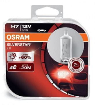 Osram par žarulja 12V H7 55W Silverstar 2.0