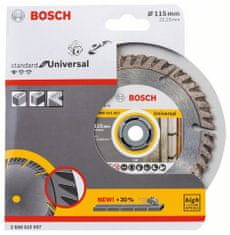 Bosch dijamantni disk za rezanje Standard for Universal, 115 × 22,23 mm