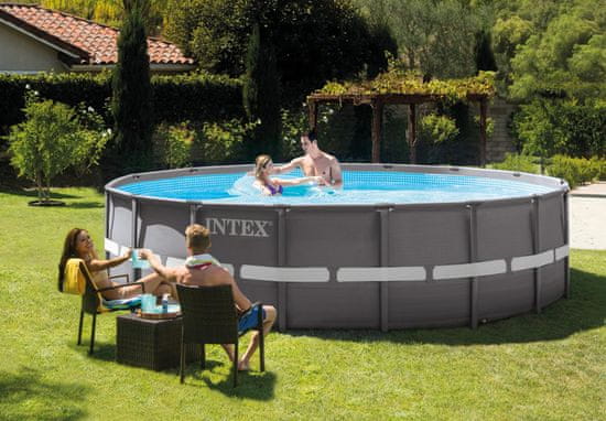 Intex bazen Ultra Frame, 488 x 122 cm, s filter pumpom, ljestvama, podlogom, pokrivačem(26322NP)
