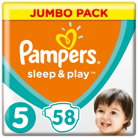 Pampers pelene gaćice Sleep & Play 5 Jumbo Pack (11-16 kg) 58 komada