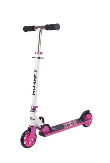 Hudora romobil Scooter Hornet, 120 mm, bijelo/roz