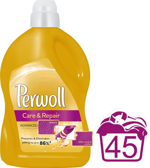 Perwoll tekući deterdžent Care & Repair, 2,7 l, 45 pranja