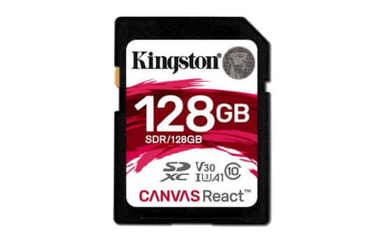 Kingston memorijska kartica 128GB, Canvas React SDXC UHS-I V30