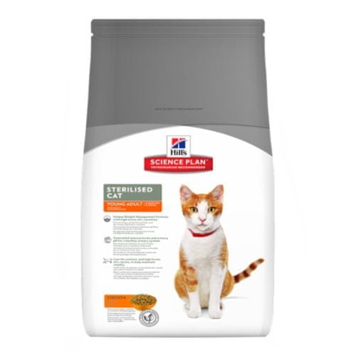 Hill's Feline Young Adult Sterilised Cat hrana za mačke, 3,5 kg