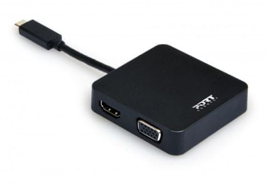 Port Designs putna priključna postaja USB-C u VGA/HDMI/Ethernet/USB 3.0