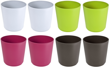 Previosa posuda za cvijeće Geometric, različite boje, 8 kom