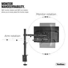 VonHaus dvostruki stolni nosač za dva monitora do dijagonale 68,58 cm (27") (05/116)