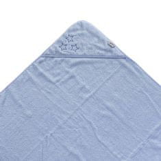 XKKO frotir ručnik sa kapuljačom od BIO pamuka Organic, 90 x 90, Baby Blue, plavi