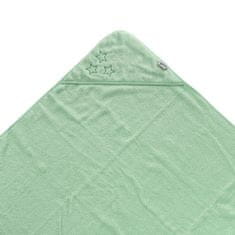 XKKO frotir ručnik sa kapuljačom od BIO pamuka Organic, 90 x 90, Mint, zeleno plavi