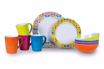 Kampa pribor za jelo za 4 osobe Summer Flora