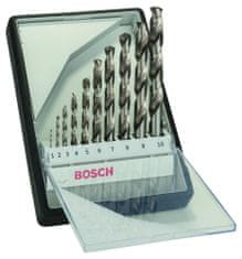 Bosch 10-dijelni komplet svrdala za metal Robust Line HSS-G, 135° (2607010535)