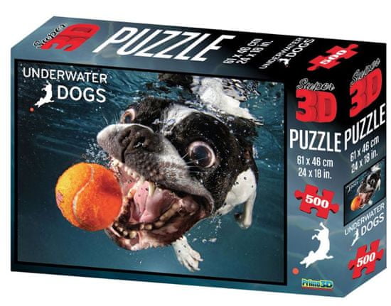 Underwater Dogs slagalica 3D pas Rocco 500 komada