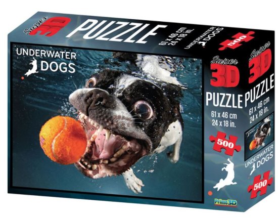 Underwater Dogs slagalica 3D pas Rocco 500 komada