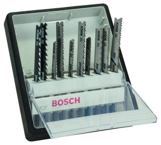 Bosch 10-dijelni komplet listova za ubodne pile Robust Line Wood and Metal, T prihvat (2607010542)