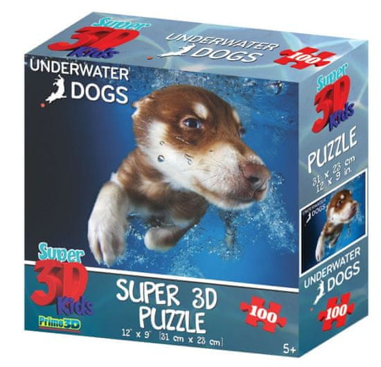 Underwater Dogs slagalica 3D pas Hunter 100 komada