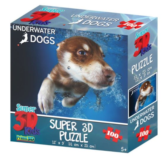 Underwater Dogs slagalica 3D pas Hunter 100 komada