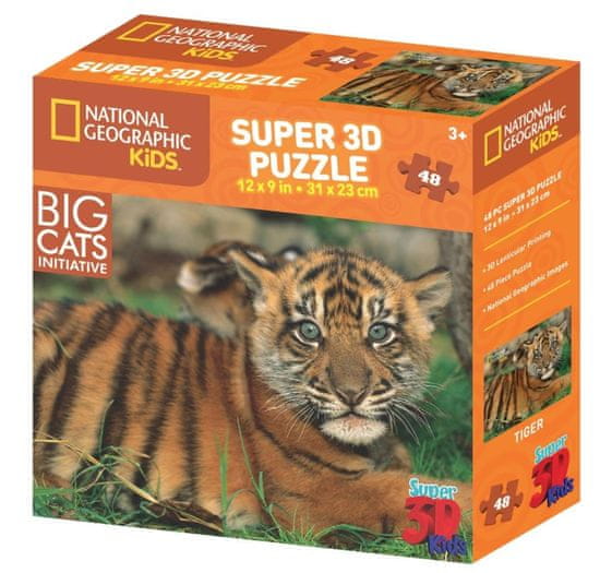 National Geographic slagalica 3D tigar 48 komada