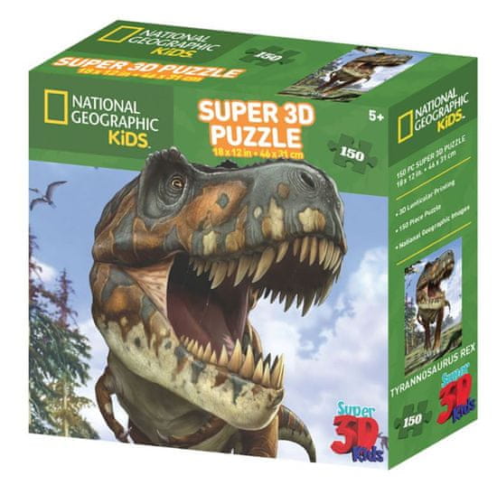 National Geographic slagalica 3D tiranosaurus 150 komada