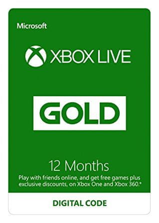 Microsoft Xbox Live Gold članarina, 12 mjeseci (S4T-00019)
