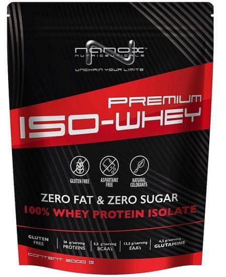 Nanox izolat proteina Premium ISO-Whey, Stracciatella, 2000 g