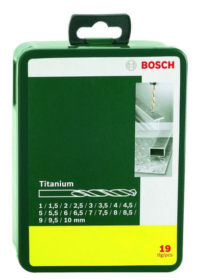 Bosch 19-dijelni komplet svrdala za metal HSS-TiN (2607019437)
