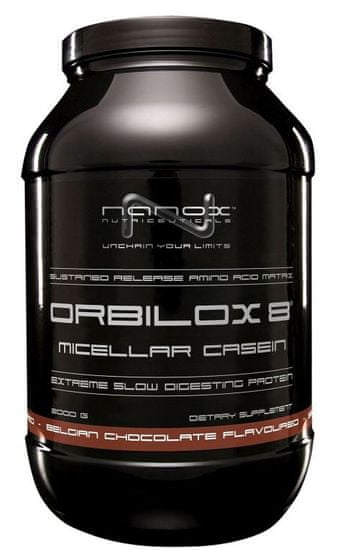 Nanox kazein, proteini za postupno oslobađanje Orbilox 8, čokolada, 900 g
