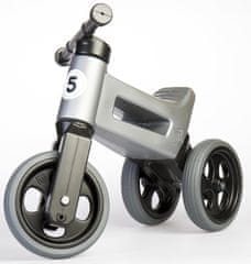 Funny Wheels dječji bicikl New Sport 2u1, siva