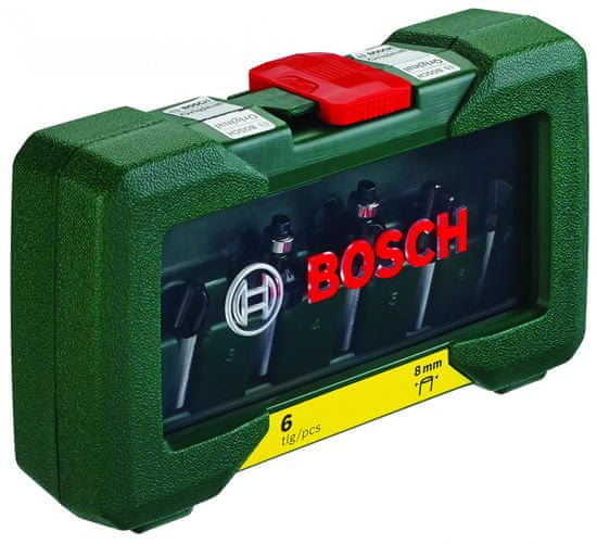 Bosch 6-dijelni komplet glodala od karbida, prihvat 8 mm (2607019463)