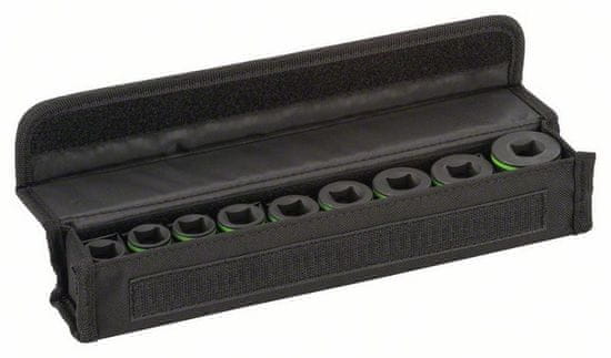 Bosch 9-dijelni komplet nasadnih ključeva, 1/2 (2608551100)