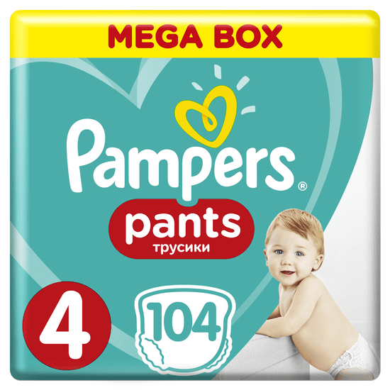 Pampers pelene Pants 4 Maxi (9-15 kg) Mega Box 104 kom