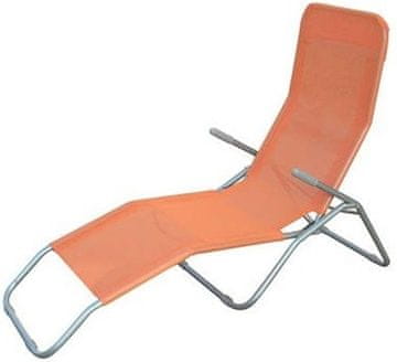 Happy Green ležaljka za sunčanje, srebrna/narančasta