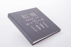 Goldbuch foto album All you need is love 30 x 31, 60 stranica, siv