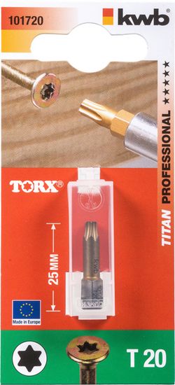 KWB nastavak za vijak TORX T20, titan 101720
