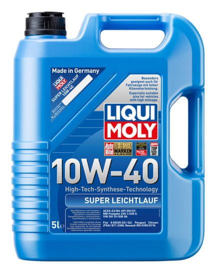 Liqui Moly motorno ulje SUPER LOWFRICTION 10W40, 5L