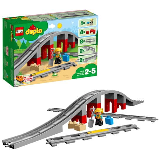 LEGO DUPLO 10872 Dodatna oprema za vlak - most i tračnice