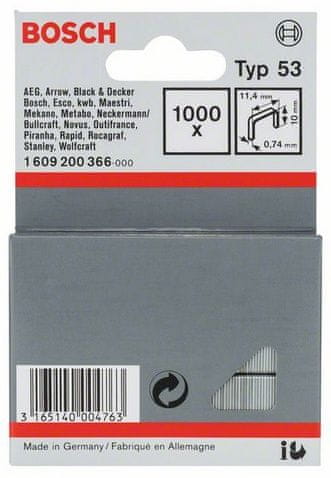 Bosch spajalica od tanke žice, tip 53 (1609200366)