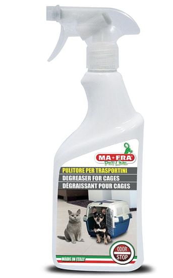 MA-FRA Pet Line sredstvo za čišćenje kaveza i krletki Odor Stop, 500 ml